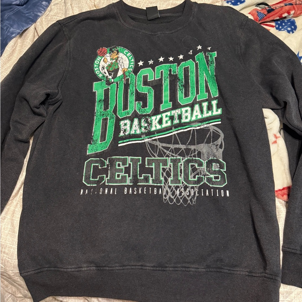 Boston Celtics Black Sweater